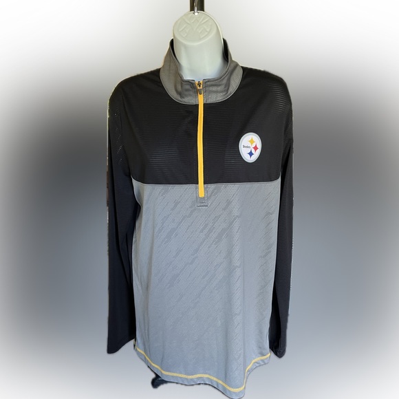 NFL Other - Pittsburgh Steelers NFL Team Apparel TX3 Cool Quarter Zip Long Sleeve Tee